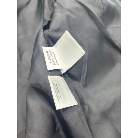 Kasper Windowpane-Plaid One-Button Blazer, Black/Vanilla, 4 - Picture 11 of 14